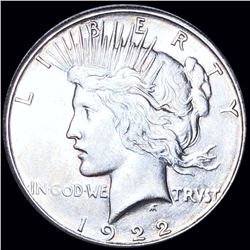 1922-S Silver Peace Dollar CLOSELY UNCIRCULATED