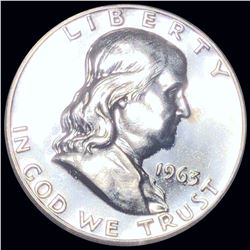 1963 Franklin Half Dollar GEM PROOF