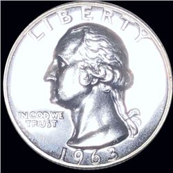 1963 Washington Silver Quarter GEM PROOF