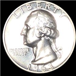1963 Washington Silver Quarter GEM PROOF