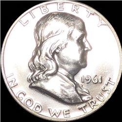 1961 Franklin Half Dollar GEM PROOF