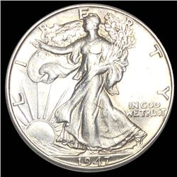 1947-D Walking Half Dollar CLOSELY UNCIRCULATED