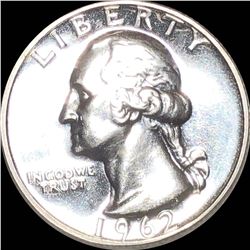 1962 Washington Silver Quarter GEM PROOF