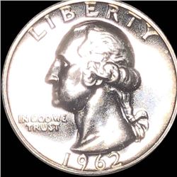 1962 Washington Silver Quarter CHOICE PROOF