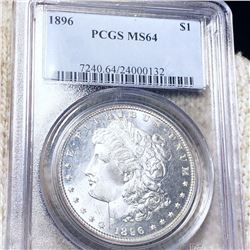 1896 Morgan Silver Dollar PCGS - MS64