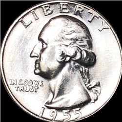 1955 Washington Silver Quarter CLOSELY UNC