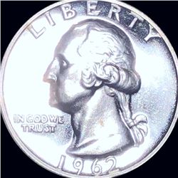 1962 Washington Silver Quarter GEM PROOF