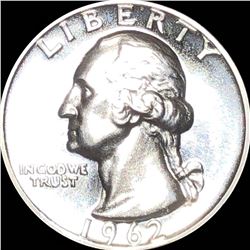 1962 Washington Silver Quarter CHOICE PROOF
