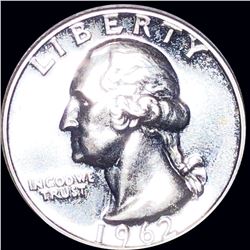 1962 Washington Silver Quarter GEM PROOF