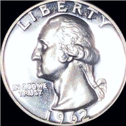 1962 Washington Silver Quarter CHOICE PROOF