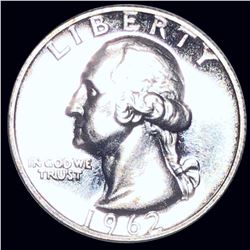 1962 Washington Silver Quarter GEM PROOF