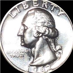 1962 Washington Silver Quarter GEM PROOF