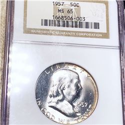 1957 Franklin Half Dollar NGC - MS65