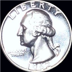 1962 Washington Silver Quarter GEM PROOF
