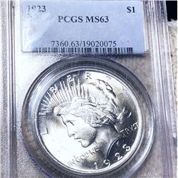 1923 Silver Peace Dollar PCGS - MS63