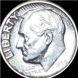 1958 Roosevelt Silver Dime GEM PROOF