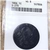Image 1 : 1806 Draped Bust Large Cent ANACS - VG8