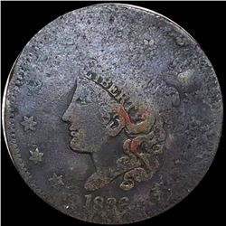 1836 Coronet Head Large Cent NICELY CIRCULATED