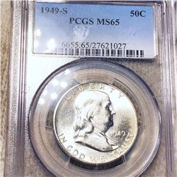 1949-S Franklin Half Dollar PCGS - MS65