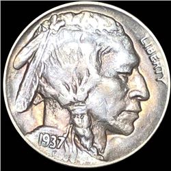 1937-D Buffalo Head Nickel ABOUT UNCIRCULATED