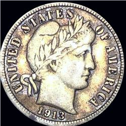 1913 Barber Silver Dime LIGHTLY CIRCULATED