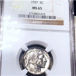 1937 Buffalo Head Nickel NGC - MS65