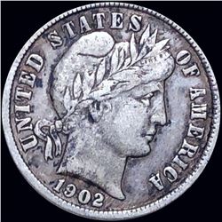 1902 Barber Silver Dime LIGHTLY CIRCULATED