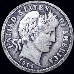 1914 Barber Silver Dime LIGHTLY CIRCULATED