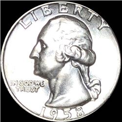 1958-D Washington Silver Quarter UNCIRCULATED