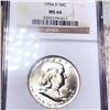 Image 1 : 1954-D Franklin Half Dollar NGC - MS64