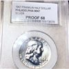 Image 1 : 1957 Franklin Half Dollar PCC - PROOF 68