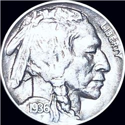 1936 Buffalo Head Nickel LIGHTLY CIRCULATED