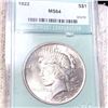 Image 1 : 1922 Silver Peace Dollar NTC - MS64