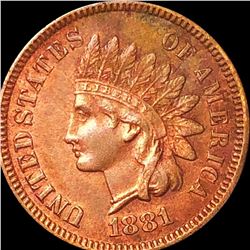 1881 Indian Head Penny CLOSELY UNCIRCULATED
