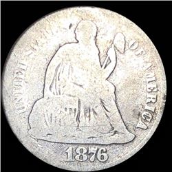 1876-CC Seated Liberty Dime NICELY CIRCULATED