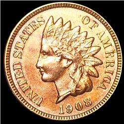 1908 Indian Head Penny CLOSELY UNCIRCULATED