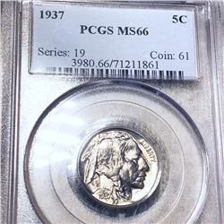1937 Buffalo Head Nickel PCGS - MS66