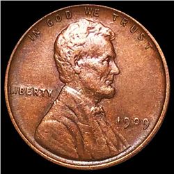 1909 V.D.B. Lincoln Wheat Penny CLOSELY UNC
