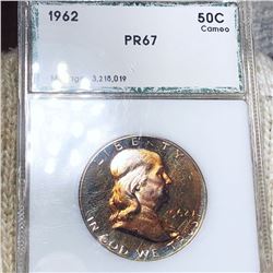 1962 Franklin Half Dollar PCI - PR67