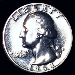 1968-S Washington Silver Quarter GEM PROOF