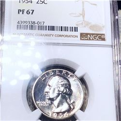 1954 Washington Silver Quarter NGC - PF67