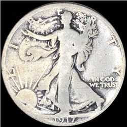 1917 Walking Half Dollar NICELY CIRCULATED