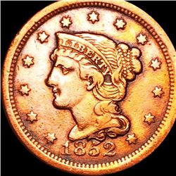 1852 Braided Hair Large Cent LIGHTLY CIRCULATED
