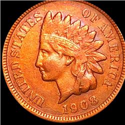 1908 Indian Head Penny NICELY CIRCULATED