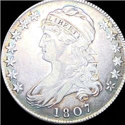 1807 Capped Bust Half Dollar LIGHTLY CIRCULATED
