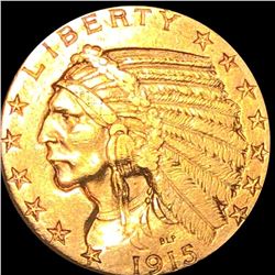 1915-S $5 Gold Half Eagle CLOSELY UNC