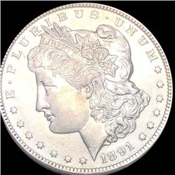 1891-CC Morgan Silver Dollar CLOSELY UNCIRCULATED