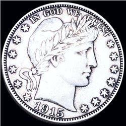 1915-D Barber Half Dollar ABOUT UNCIRCULATED