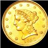 Image 1 : 1852 $2.50 Gold Quarter Eagle UNCIRCULATED
