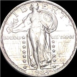 1924 Standing Liberty Quarter FULL HEAD UNC